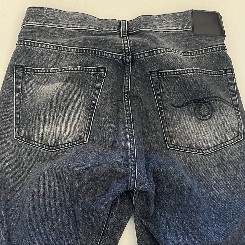 R13 Charcoal Boyfriend Jeans - Picture 10 of 13